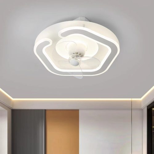 LED SMALL FAN LIGHT 48 INCHES 1029 (Paragon)-五角星-480mm-白-暖-黄三色变光