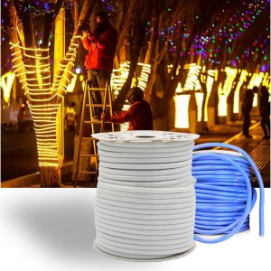 LED Light Strip - Color leather circular Round 14mm-120D-220V-100m / 彩皮灯带-圆