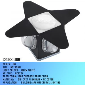cross star light 24V / 十字星光灯-24V-YELLOW/pcs(个)-Yellow